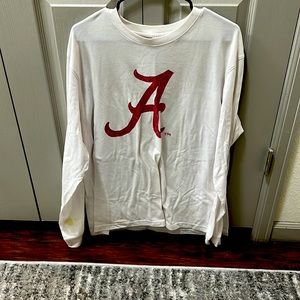 Alabama Crimson Tide White Long Sleeve t shirt new condition